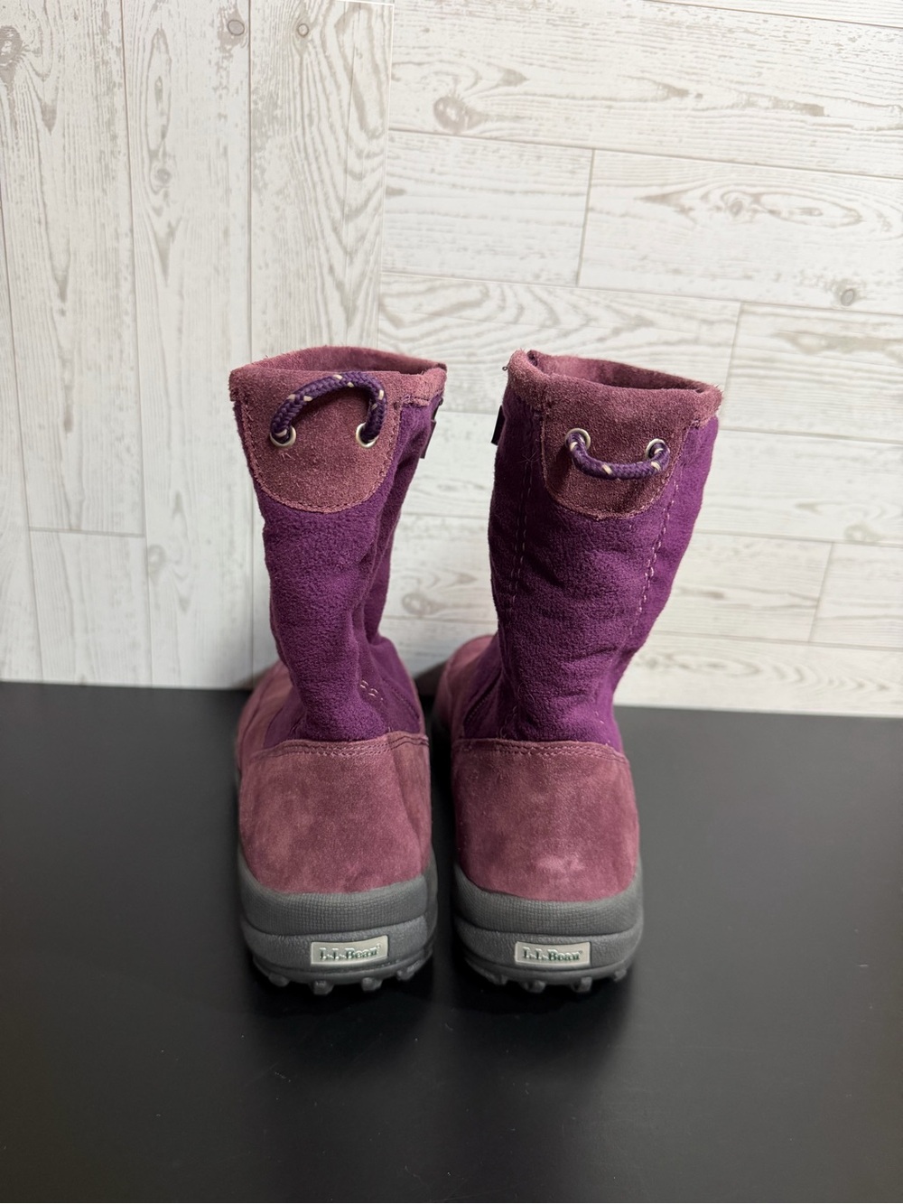 L.L.Bean Women's 8M Suede
Winter Boots Burgundy Purple
Warm Outdoor Boots - Picture 3 of 13